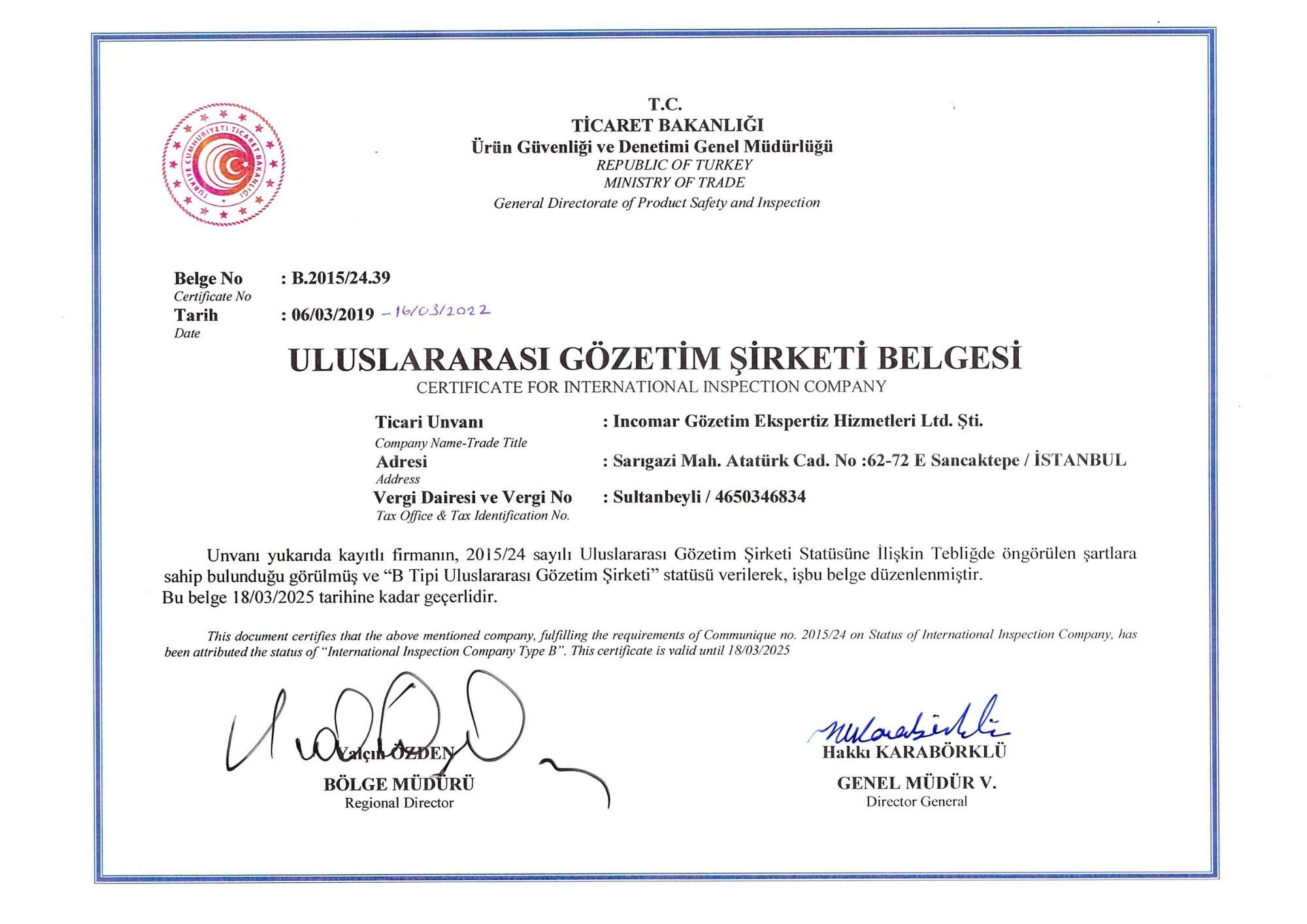 B TYPE CERTIFICATE FOR INTERNATIONAL INSPECTION COMPANY - 18.03.2025.pdf